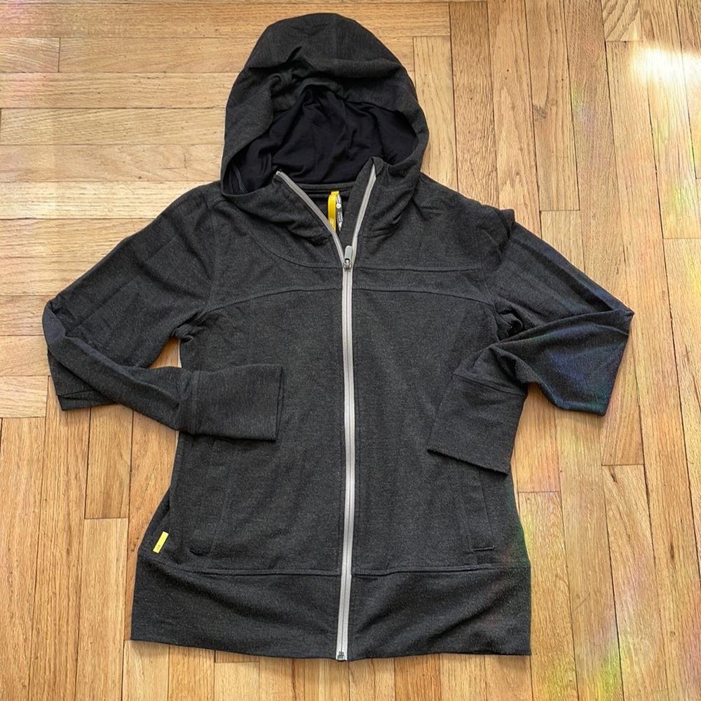 Lole women's full zip Hoodie, Medium, charcoal grey